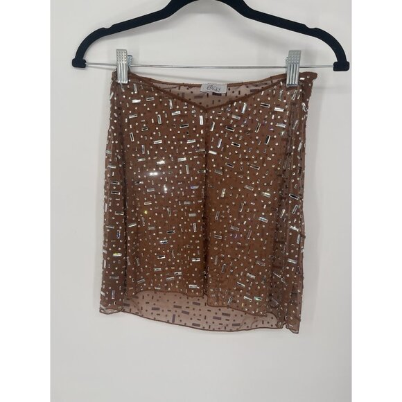 Oh Polly Guilia Long Sleeve Crop Thalassa v waist skirt embellished Set *Read* - Picture 7 of 8